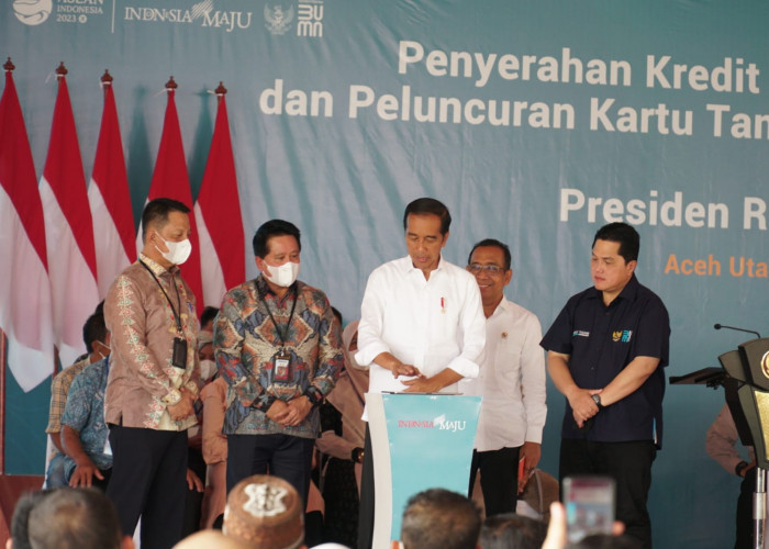 Dukung Ketahanan Pangan, Presiden Jokowi Luncurkan Kartu Tani Digital dan KUR BSI