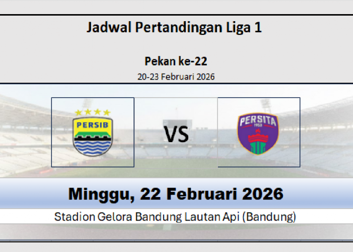 Jadwal Pertandingan Persib Bandung vs Persita, Head to Head Seimbang, Bisakah Lima Kemenangan Beruntun?