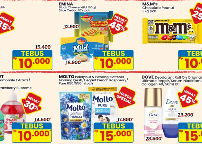 Promo Indomaret Tebus Murah Dengan Min Belanja Rp 50.000, Buruan di Cek!