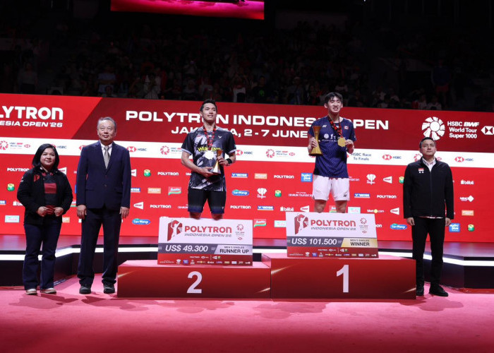 Daftar Juara Indonesia Open 2026: Tuan Rumah Hanya Kantongi Dua Gelar Runner-Up