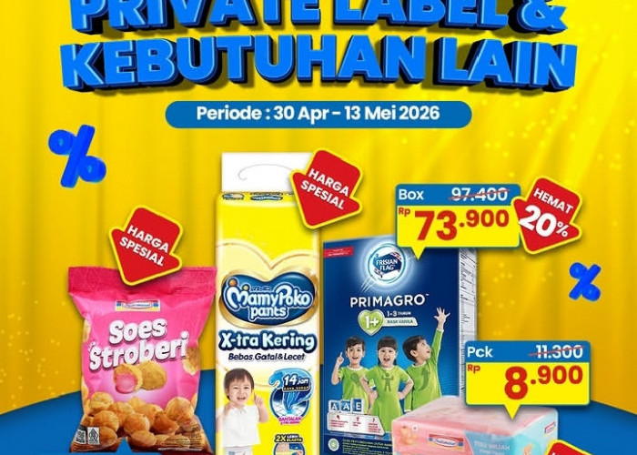Promo Indomaret Super Hemat dan Promo Private Label 30 April - 13 Mei 2026: Diskon Produk Susu Termurah!