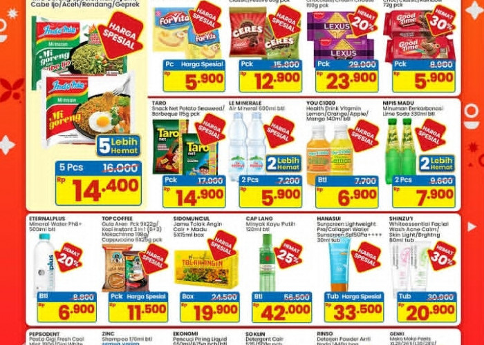 Promo Indomaret Hemat Minggu Ini 13-19 Agustus 2026: Indomie 5 Pcs Cuma Rp14.400!