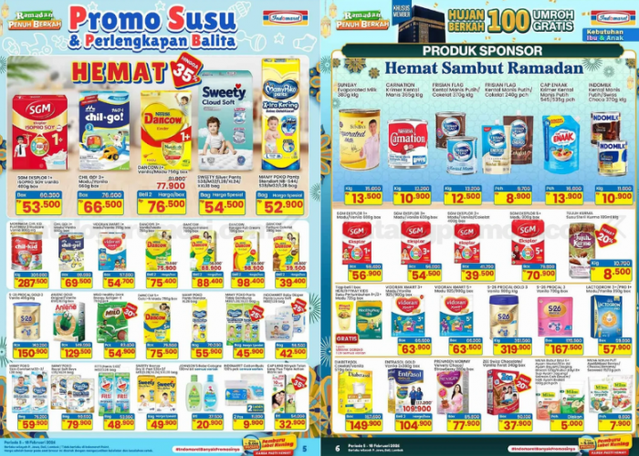 Promo Indomaret Hari Ini Edisi Spesial Susu dan Perlengkapan Bayi Mulai Rp10 Ribuan!