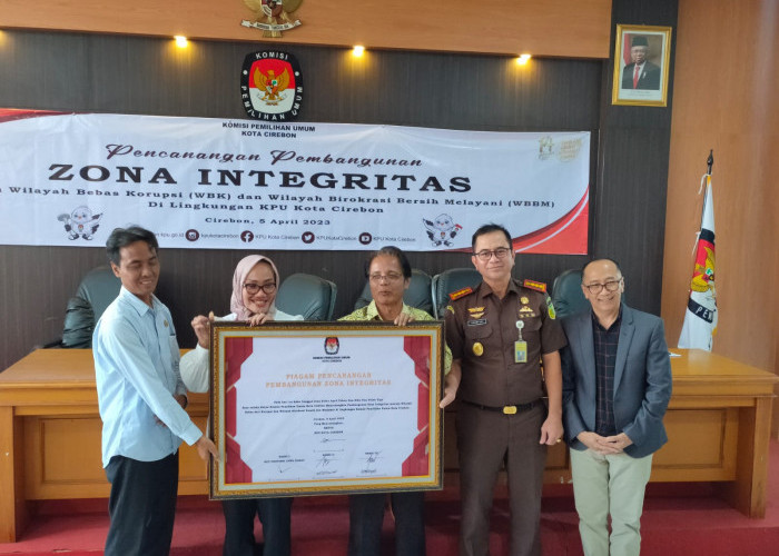 4 KPU di Jabar Canangkan Pembangunan Zona Integritas, Salahsatunya KPU Kota Cirebon
