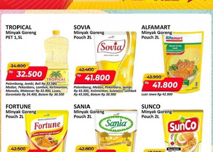 Promo JSM Alfamart Periode 10–12 Juli 2026: Minyak Goreng Tropical 1.5L Hanya Rp32.500!