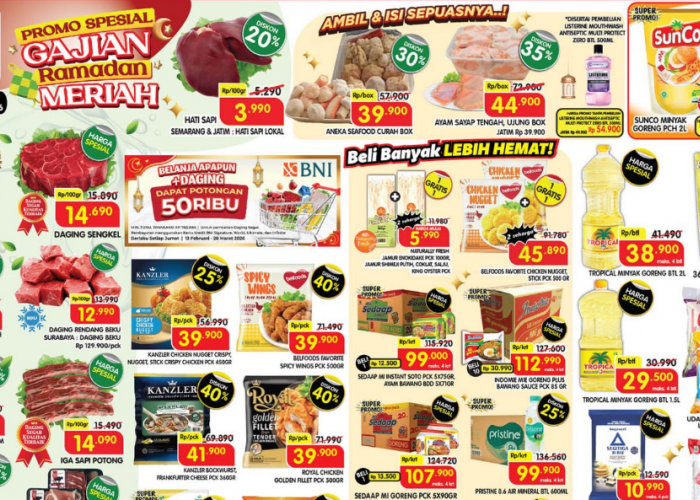 Katalog Promo Spesial Gajian Ramadan Meriah Super Indo 2026: Daging Segar Dan Minyak Goreng Diskon 40%