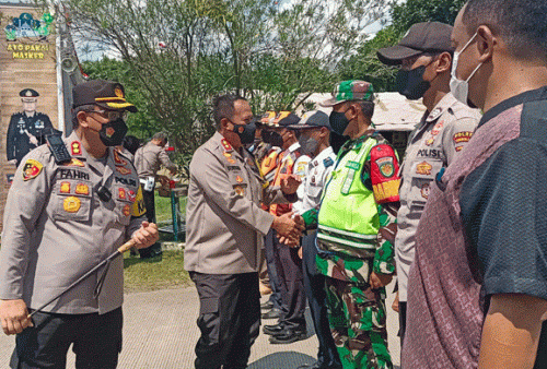 Kapolda Turun Cek Jalur Tol, Jalur Arteri Ramai Lancar, Personel Keamanan Siaga 24 Jam