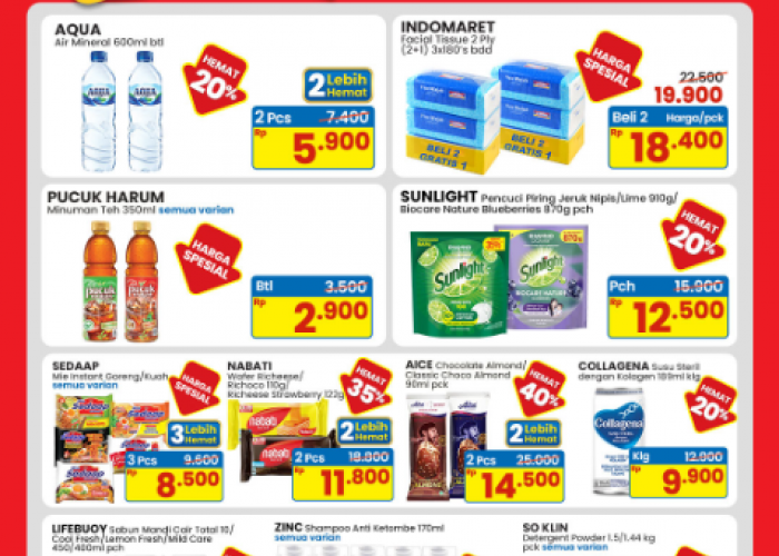 Promo Indomaret Terbaru Paling Murah 9–15 April 2026: Belanja Hemat Mulai Rp2.900!