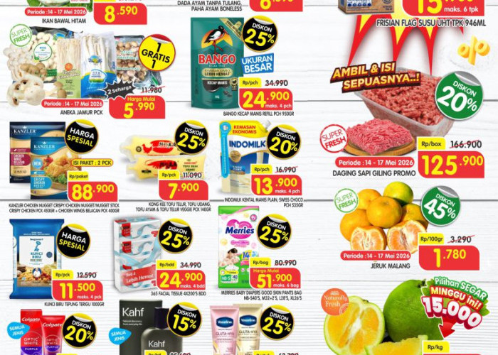 Promo JSM Superindo 15-17 Mei 2026: Daging Rendang Segar Hanya Rp12.950/100g