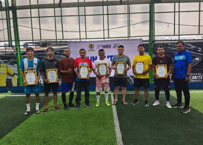 Peringati Hari Jadi Cirebon ke-599, SMSI Kota Cirebon Gelar Fun Futsal