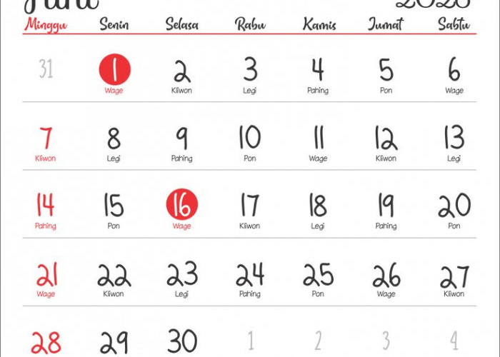 Daftar Tanggal Merah Juni 2026, Siap-Siap Atur Jadwal Libur Panjang!