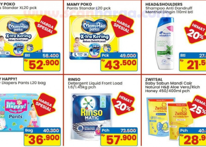 Ibu-Ibu Merapat! Promo Indomaret 24-26 April: Mamy Poko & Sweety Diskon Besar, Zwitsal Sabun Cair Turun Harga