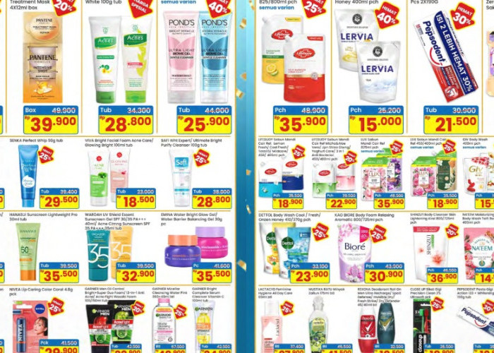 Promo Indomaret Hari Ini Puncak 4 Februari 2026, Khusus Kategori Perawatan Diri ada Skincare Wajah Diskon