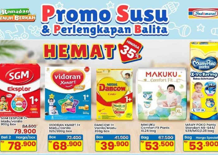 Katalog Promo Indomaret 19 Februari - 4 Maret 2026: Stok Susu Anak dan Minyak Telon Diskon Besar!