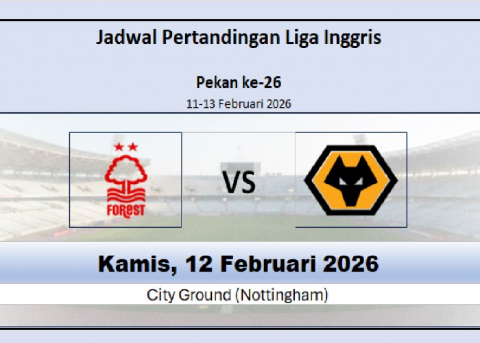 Pertandingan Klasemen Bawah! Jadwal Nottingham vs Wolves dan Head to Head