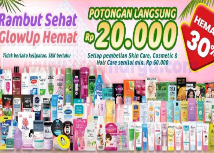 Promo Indomaret Hari Ini: Produk Perawatan Hemat 30% & Potongan Harga Hingga Rp 20.000