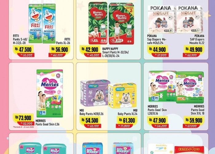 Promo Alfamart Baby Diapers Fair 1- 15 Juni 2026: Diskon Hingga 40%, Mamy Poko & Sweety Mulai Rp25 Ribuan!