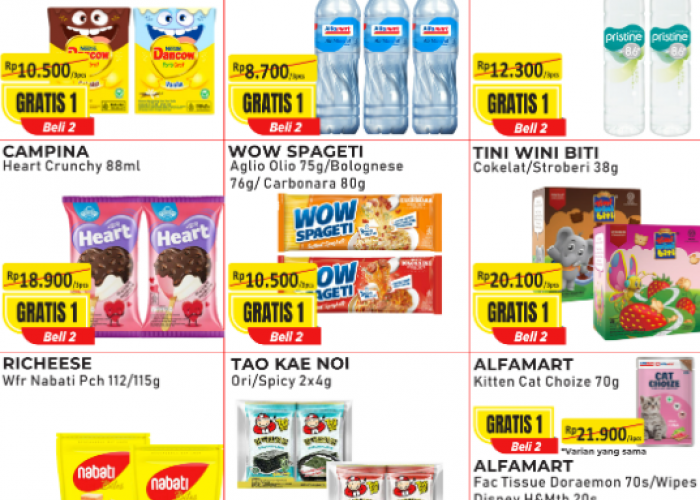 Promo JSM Alfamart Periode 6-8 Februari 2026: Jangan Kelewatan Promo Serba Gratis Alfamart