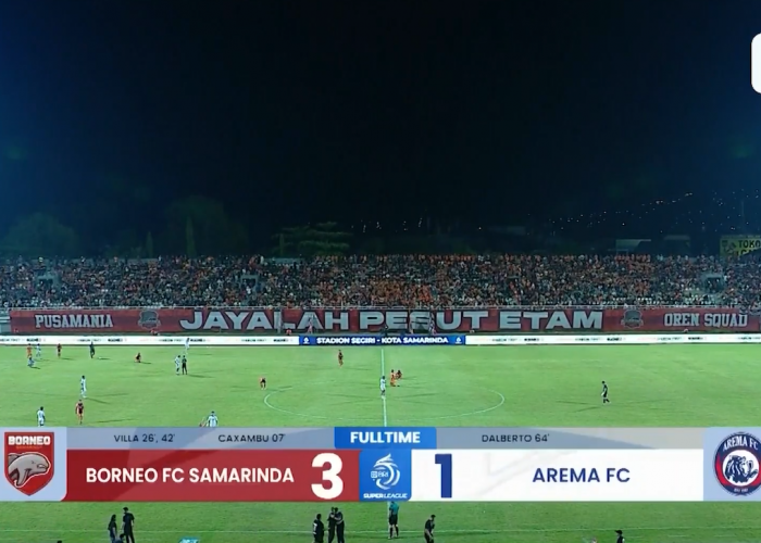 Hasil Borneo FC vs Arema FC: Menang 3-1, Borneo FC Terus Tempel Ketat Puncak Klasemen
