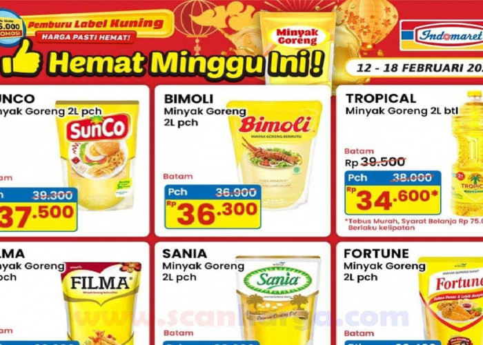 Cuma 2 Hari! Promo Indomaret Hari Ini hingga 18 Februari 2026: Harga Minyak Goreng & Mie Instan Turun Drastis