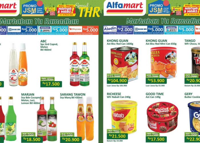 Banjir Diskon! Promo Alfamart Hari Ini Hadirkan Promo Sirup dan Hampers Lebaran Lebih Awal