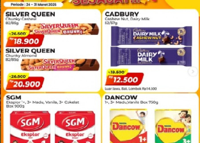 Paling Murah Sejagat! Promo Alfamart Terbaru Hari Ini 26 - 31 Maret 2026, Susu Anak Dancow 3+ Rp 75.900