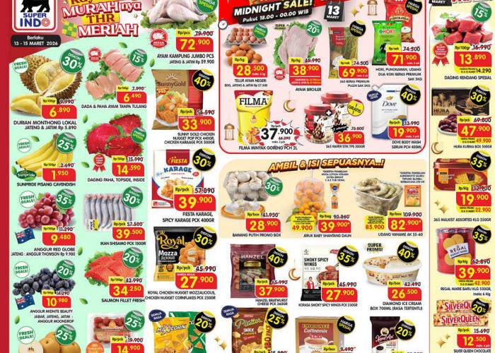 Promo JSM Superindo Maret 2026: Daging Sapi & Buah Segar Diskon 40%