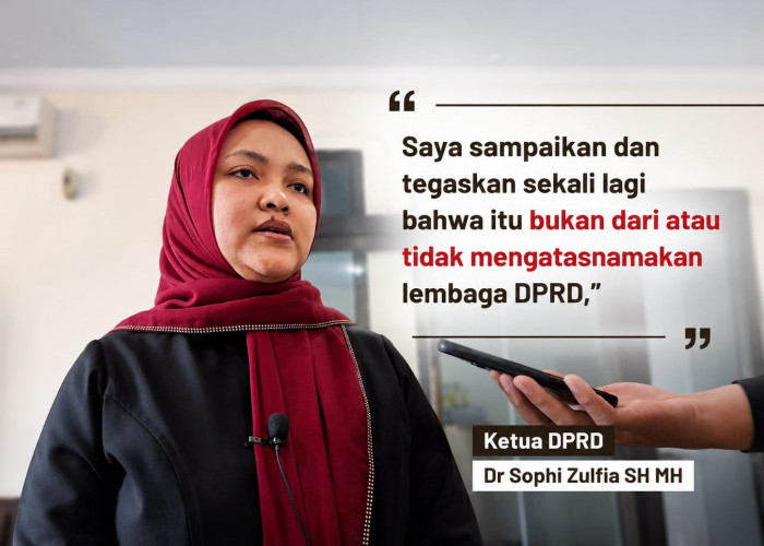Sophi Tegaskan Komentar Nana Bukan Sikap Resmi DPRD