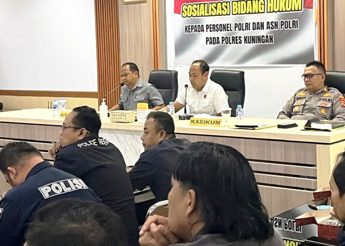 KUHP-KUHAP Baru Mulai Berlaku, Polres Kuningan Gencarkan Sosialisasi Kepada Anggota