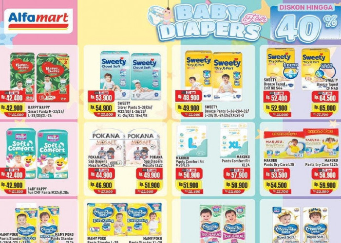 Cek Promo Alfamart Hari Ini 25 Februari 2026: Harga Mamy Poko & Sweety Lebih Murah Mulai 40 Ribuan!