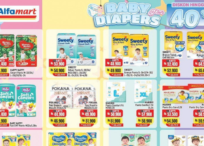 Promo Alfamart 22-28 Februari 2026: Popok Sweety Cuma 40 Ribuan, Susu SGM 900g Turun Harga Jadi Rp 75.100