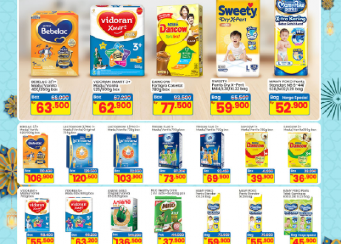 Katalog Promo Indomaret Maret 2026: Susu dan Kebutuhan Balita Hemat hingga 30%, Harga Mulai Rp11.900!