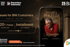 Manjakan Nasabah, BNI Hadirkan Akses Eksklusif Konser Andrea Bocelli Romanza di Borobudur dan Jakarta