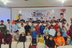 HUT ke-18 Gerindra, DPC Kabupaten Cirebon Pilih Berbagi dengan Anak Yatim