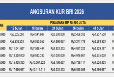 Angsuran KUR BRI 2026: Pinjaman Rp 75-200 Juta, Mulai dari Rp 1,6 Juta Per Bulan