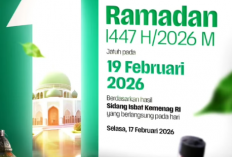 Hasil Sidang Isbat Pemerintah Menetapkan 1 Ramadan 1447 H Jatuh Pada Kamis, 19 Februari 2026. 