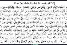 Doa Setelah Sholat Tarawih, Lengkap Beserta Arti Cuman Disini!