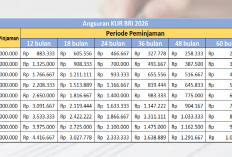 Angsuran KUR BRI 2026 Terbaru Plafon Pinjaman Rp 10-50 Juta, Bunga Rendah Cicilan Ringan!