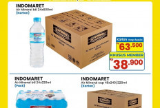 Promo Indomaret 'Beli Banyak Lebih Hemat': Air Mineral Karton Cuma Rp38.900!