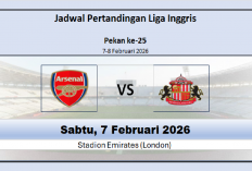 Puncak Klasemen Liga Inggris Arsenal VS Sunderland, Jadwal Pertandingan, dan Arsenal Unggul Head to Head