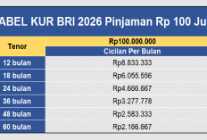 Tabel KUR BRI Terbaru 2026: Pinjaman 100 Juta Tanpa Agunan Bunga 6%, Cicilan Murah