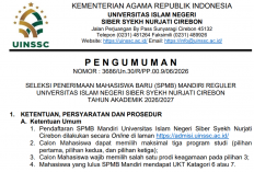 UIN Siber Syekh Nurjati Cirebon Buka SPMB Mandiri 2026, Sediakan Puluhan Program Studi Unggulan