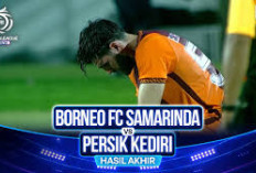 BRI SUPER LEAGUE: Hasil Borneo Fc Vs Persik Kediri Skor 1-0