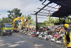 Tumpukan Sampah di TPS Kecomberan Diangkut