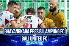 BRI SUPER LEAGUE: Hasil Bhayangkara FC vs Bali United Skor 1-4