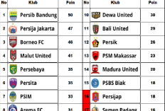 Klasemen Liga 1: Persib Bandung Kokoh, Persija Jakarta Naik, dan Borneo FC Turun di Pekan Ke-22
