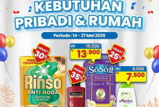 Promo Indomaret Super Hemat 14–27 Mei 2026: Rinso Liquid Rp10.700 & Skincare Mulai Rp7.500!