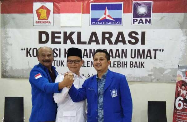 Tiga Parpol di Majalengka Deklarasi Koalisi Kebangsaan Umat