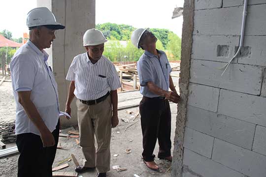DPUPR Siap Tes  Kekuatan Konstruksi Gedung Setda