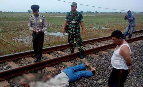 Petani Asal Majalengka Tewas Tertabrak Kereta